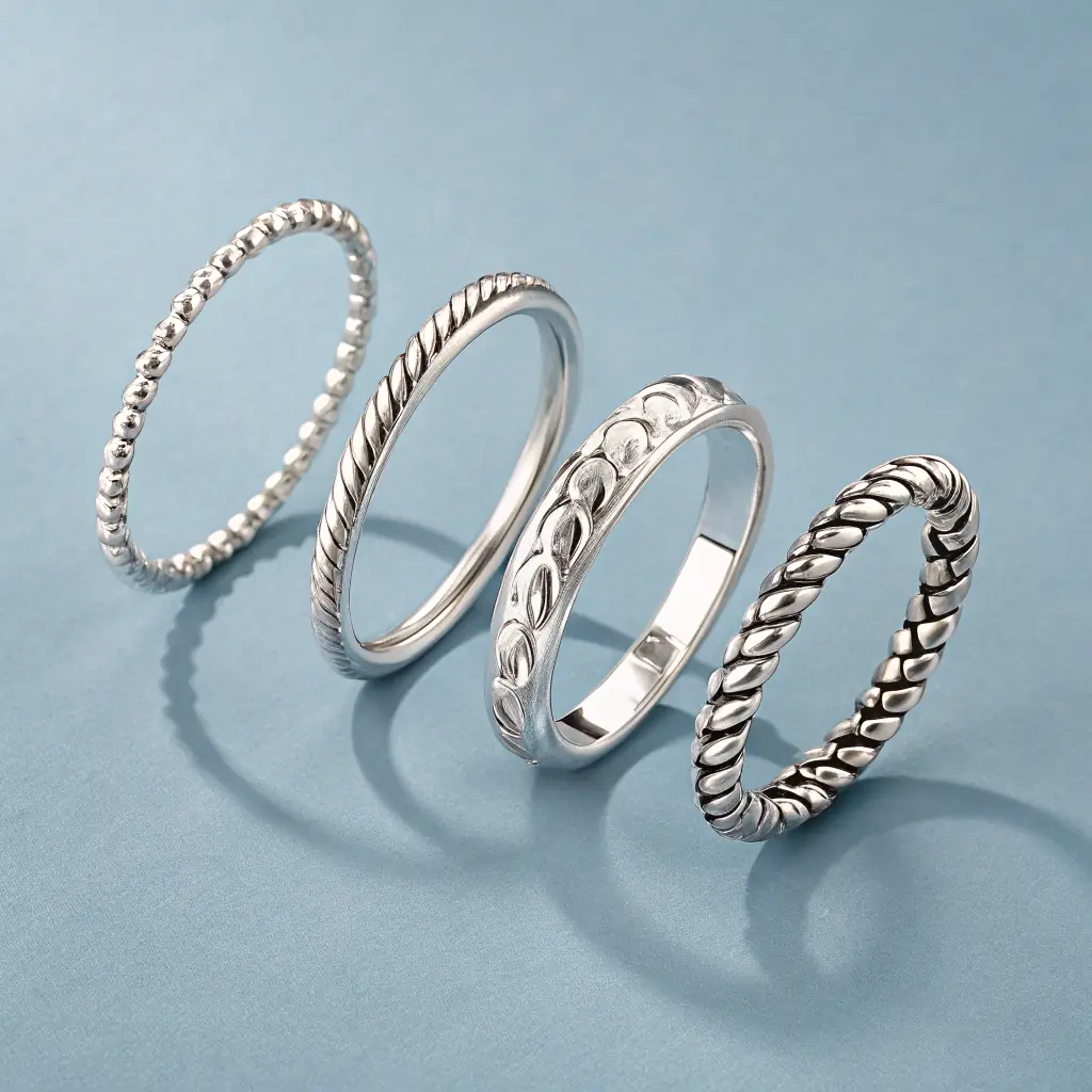 Silver Stackable Rings